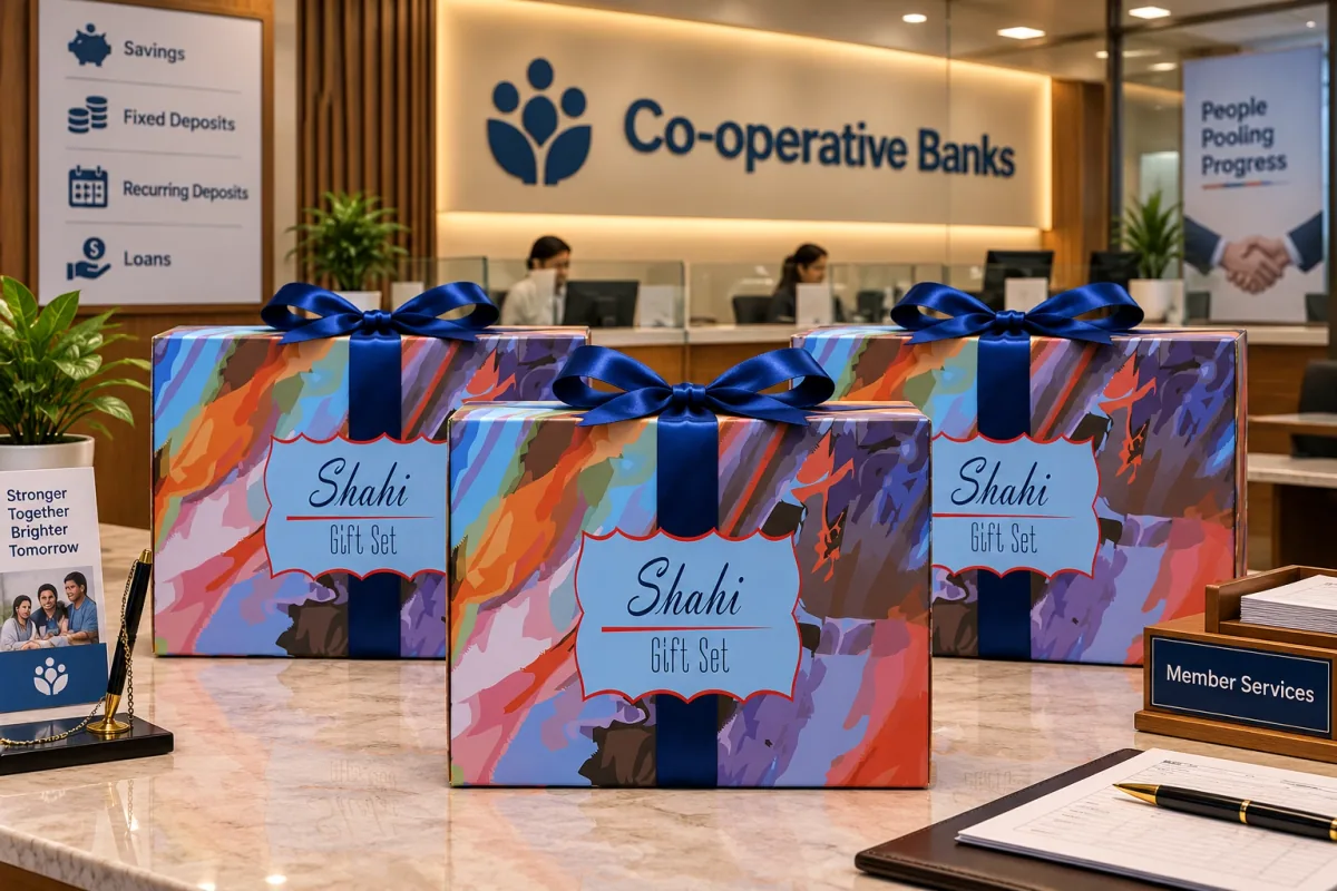A co-operative bank handed out its member gifts in a single day.