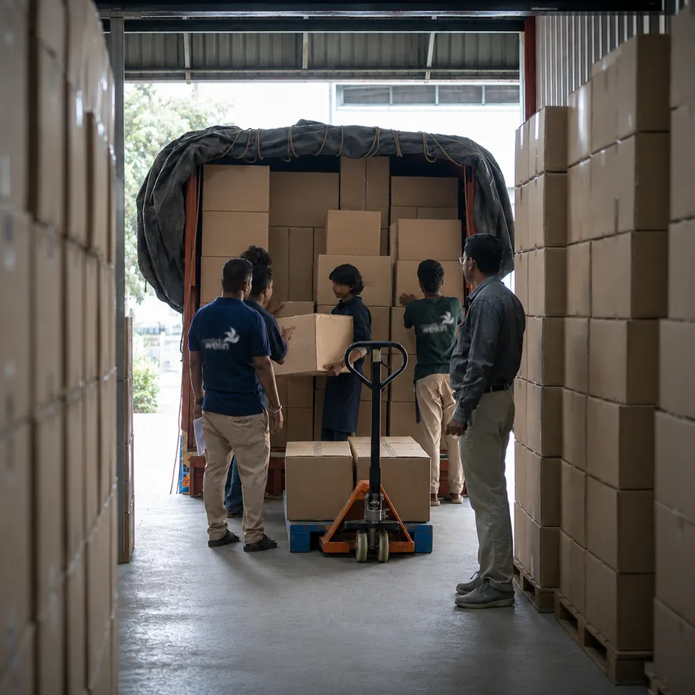 Bulk orders being prepared for dispatch