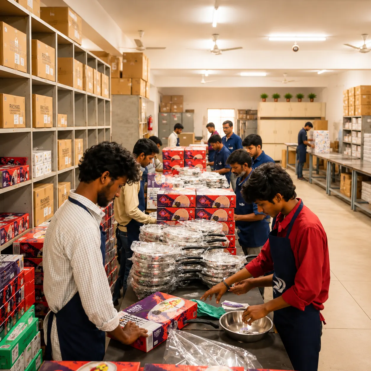 The Group Welkin operations team preparing a bulk order